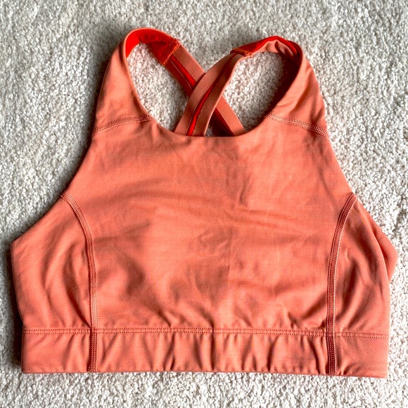 Outdoor Voices TechSweat Sports Bra Coral Orange XS - Picture 1 of 4
